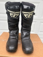 Fly Maverick Motocross Boots Size 12 Black picture