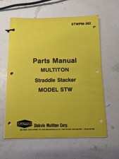 MULTITON FORK LIFT TRUCK PARTS LIST MANUAL BOOK STW STACKER STWPM-382 MODEL picture