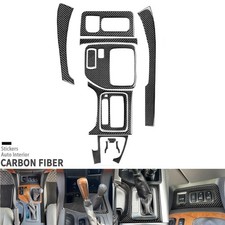 8X Lexus GX470 Prado real carbon fibre centre console gear shift panel kit 03-09 picture