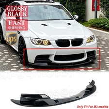 For BMW E90 E92 E93 M3 2008-2013 MP Style Gloss Black Front Bumper Lip Splitters picture