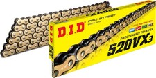 D.I.D 520VX3 Professional X-Ring Chain 110 Links Gold picture
