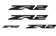 2024-2027 Chevrolet Silverado HD 2500 3500 ZR2 Emblems in Black 85636706 OEM picture
