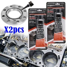 2pc black High Temperature RTV Silicone Gasket Maker Anti-Freeze & Oil Resistant picture