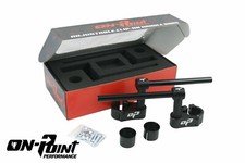 3 Way Adjustable Clip On Stunt Handle Bars-  Black - 50mm - On Point Performance picture