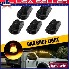 1-10xAmber LED Cab Roof Running Marker Light Smoke For 2017-2022 Ford Super Duty picture