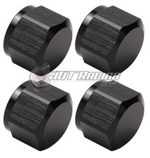 AN4 4AN Flare Cap with Internal O-Ring ORB Black Aluminum High Quality (Qty 4) picture
