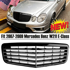 Fit 2007-2009 Mercedes Benz W211 E320 E350 E550 Glossy Black Front Grille Grill picture