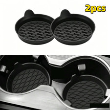2 Pcs Car Cup Coaster Silicone Car Coaster Insert Non-Slip Universal Cup Holder picture