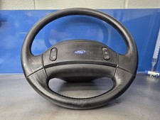 92-96 97 Leather Steering Wheel With Cruise Control F150 F250 F350 Bronco OEM  picture