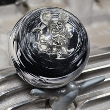 MOONEYES Black White RAT FINK Shift KNOB Hot Rod custom GASSER Drag Racing NHRA picture