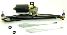Wiper Motor Assembly Kit Silver Arms & Grommets Fits Type1 Bug & Super Beetle picture