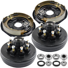 2 Pack 8 on 6.5 Trailer Hub Drum with Electric brakes 12