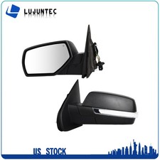 Fits 2014-2018 Silverado Sierra Smoke LED Power+Heated Tow Mirrors+Temp Sensor picture