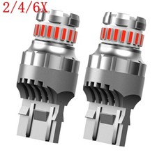 2/4/6X AUXITO 7440 7443 LED Turn Signal Light Bulbs CANBUS Anti Hyper Flash RED picture