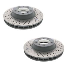 SHW Performance Pair Set of 2 Front 330mm Disc Brake Rotors For Porsche 997 911 picture