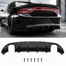 Rear Bumper Gloss Black Diffuser Lip PP Valance For 2015-2023 Dodge Charger SRT picture