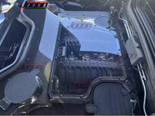 Real Carbon For Corvette C8 Z06 Stingray HTC Convertible Clear Engine Bay Covers picture