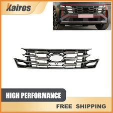 New Front Grille Black Chrome Fits 2025 2026 Hyundai Tucson 86350N9HB0TRC picture