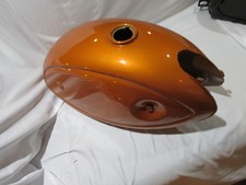 1968 SUZUKI T500 SHOW QUALITY  FUEL TANK   GLITTERING GOLD picture