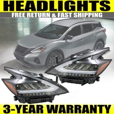 Pair Headlight All LED Headlamps Left & Right For Nissan Murano 2019 2020-2024 picture