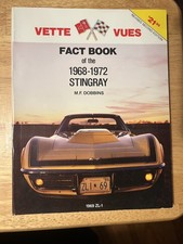 VETTE VUES FACT BOOK 1968 -1972 CORVETTE STINGRAY NCRS NUMBERS ORIGINAL C3 LT1 picture