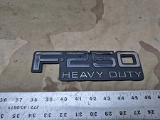 (1) 1992-1996 Ford F-250 Heavy Duty HD Emblem Badge OEM F250 RH LH Right Left  picture