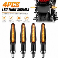 Universal 4PCS Motorcycle Led Turn Signal Indicator Blinker Amber Lights Durable picture