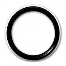 14'' Black Whitewall Topper Rubber Tire Ring Set of 4 Pcs 100% Rubber picture