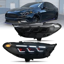2PCS Red Devil Eye LED Headlights For Ford Fusion Mondeo 2017-2020 Front Lamps picture