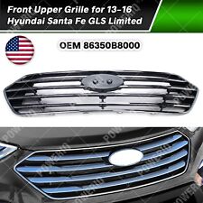 Front Grille Chrome 3.3L 7 Seat Fits Hyundai Santa Fe GLS Limited 2013-2016 US picture