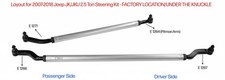 EWO 2.5 TON 2007-2018 Jeep Wrangler JK/JKU BOLT ON ALUMINUM 7075 STEERING KIT HD picture