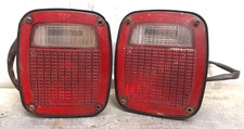 1991-1997 Jeep Wrangler YJ TJ TAILLIGHTS TAIL LIGHT PAIR OEM BOTH SIDES FREESHIP picture