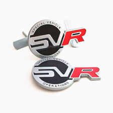 3D SVR Front Grille Emblem & Rear Trunk Badge Sport Sticker for RANGE ROVER picture
