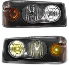 2Pcs Pair Headlights Assembly For Mack Granite GU4/GU5/GU7/GU8 with Bulbs picture