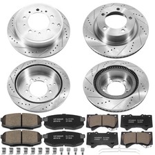 Front + Rear Disc Brake Rotors Pads for 2007-2021 Toyota Tundra Sequoia LX570 picture