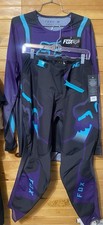 NWT Fox Racing 360 Vizen Motocross Gear Set Jersey M Pants 32 Black Purple MX picture