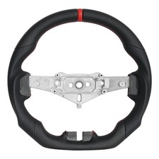 Full Leather Flat Sport Steering Wheel for Jeep Wrangler JK 2011-2017 Red Line picture