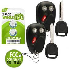 2 Replacement For 2003 2004 2005 2006 Chevrolet Avalanche Key + Fob Remote picture