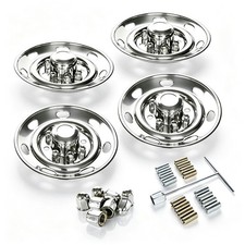16''  7 Holes 8 Lug Stainless Steel Wheel Simulator Kit for Single Wheel Trailer picture