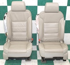 ⚠️-BAGS⚠️ 19' Yukon Shale Leather Heated Cooled Dual Power Bucket Seat Pair OEM picture