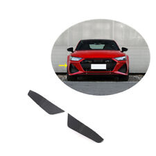 Bumper Fin Canard Splitter Wind Knife Durable 2pcs For 2020-2023 Audi RS6 RS7  picture