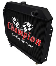 DR Champion 3 Row Black Finish Radiator for 1966 - 1974 Ford F-350 V8 Engine picture