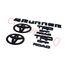 Overlay  New 2014-2024 Toyota 4Runner Trd Off Road Matte Black Out Emblem Kit picture