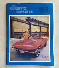 NCRS The Corvette Restorer Magazine Spring 1978 1963 Corvette Convertible picture