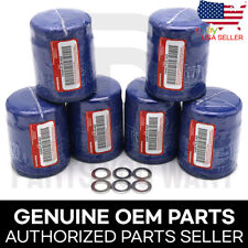 6 X Genuine Acura Honda OEM 15400-PLM-A02 Oil Filters + Drain Washer 94109-14000 picture