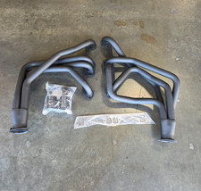 1972-1993 273-360 Mopar Dodge Truck V8 Header 2WD 4WD Black picture