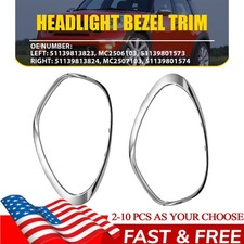 2-10X Front Headlight Bezel Trim Ring For Mini Cooper Countryman Paceman 2011-16 picture