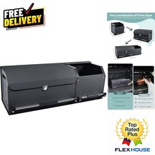 Foldable SUV Trunk Organizer - Stylish Leather Cargo Storage with Sturdy Handle picture