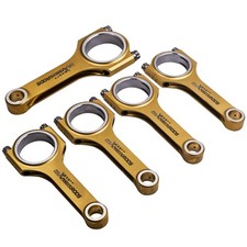 5x Titanizing 4340 Steel Connecting Rods+ARP2000 Bolts For Volvo 850 C70 5.492