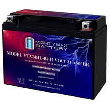 Mighty Max YTX24HL-BS -12 Volt 21 AH SLA AGM High Rate Series Motorcycle Battery picture